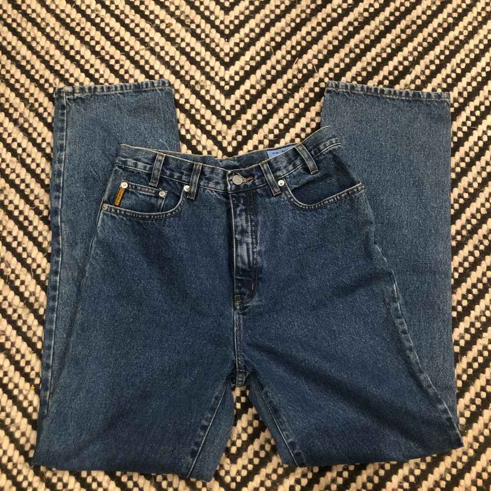 Armani high waisted straight leg jeans